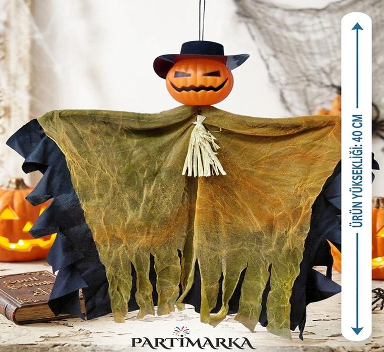 Halloween Balkabağı Dekoru Asma Süs