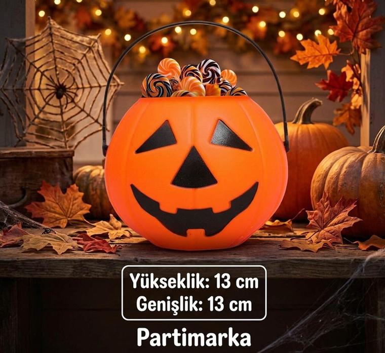 Bal Kabağı Şeker Kovası Halloween Aksesuar