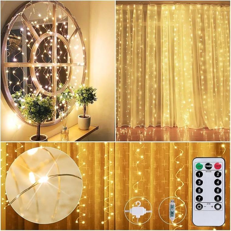 Perde Led Işık Gün Işığı Renk 3x3 Metre