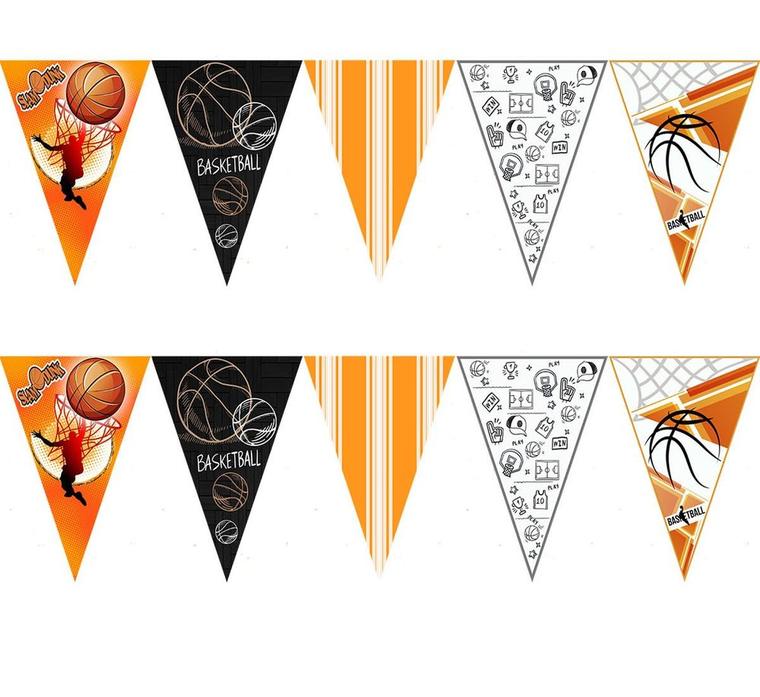 Basketbol Doğum Günü Dekoratif Bayrak Süs