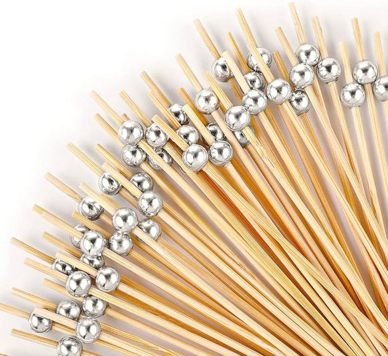 Gümüş İncili Pasta ve İkramlık Kürdanlar