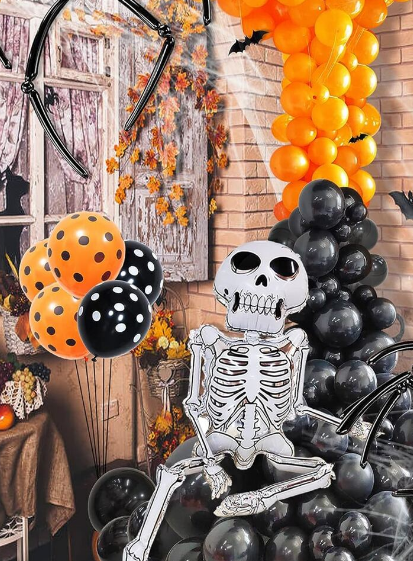 Cadılar Bayramı İskelet Folyo Balonu — 2