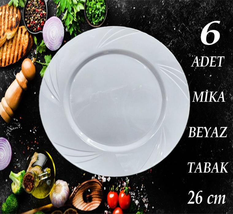 Porselen Görünümlü Mika Plastik Tabaklar