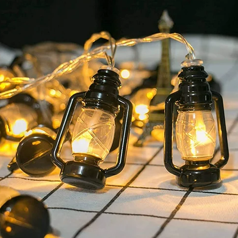 Ramazan Kandil Şeklinde Nostalji Led Işık Pilli — 2