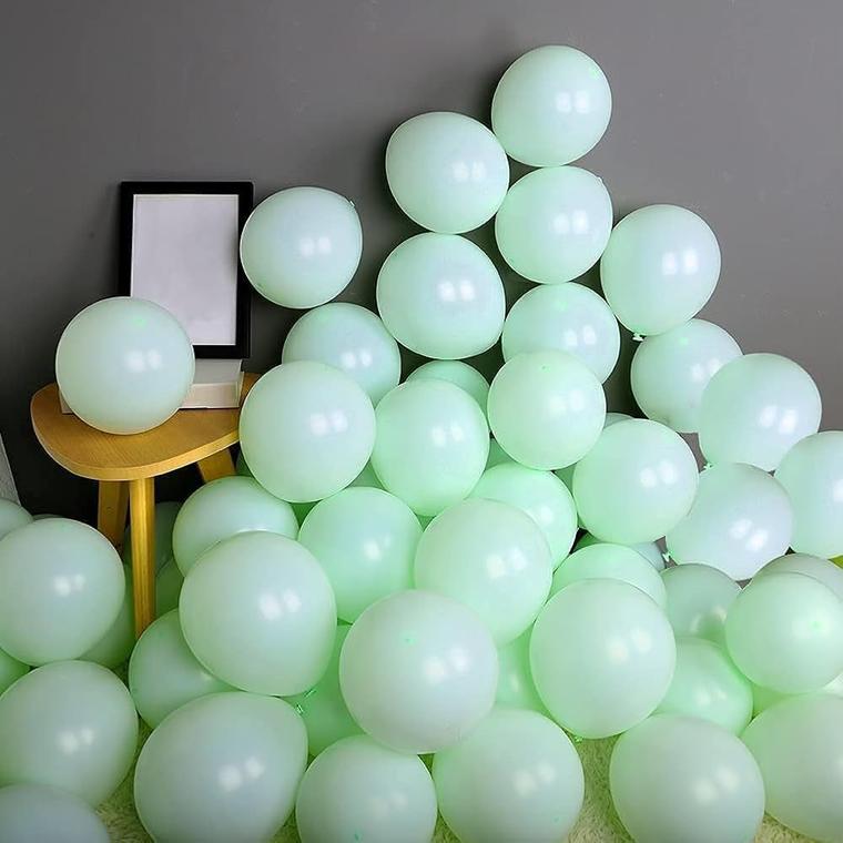 Makaron Yeşil Renk Pastel Mini Balonlar