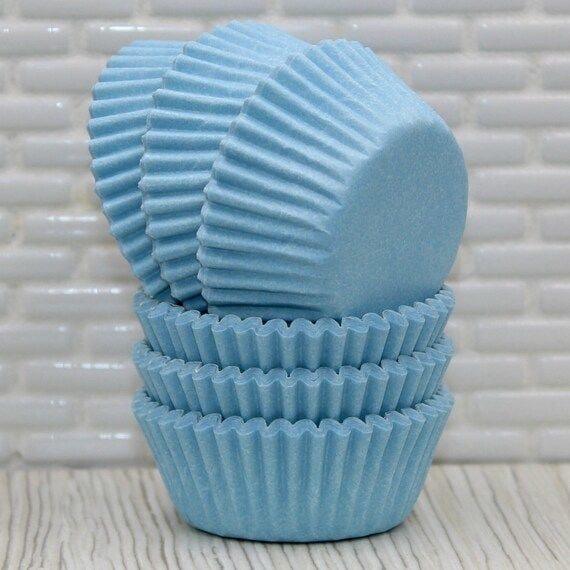 Küçük Boy Truff Kabı Minik Cupcake Kağıdı Mavi Renk