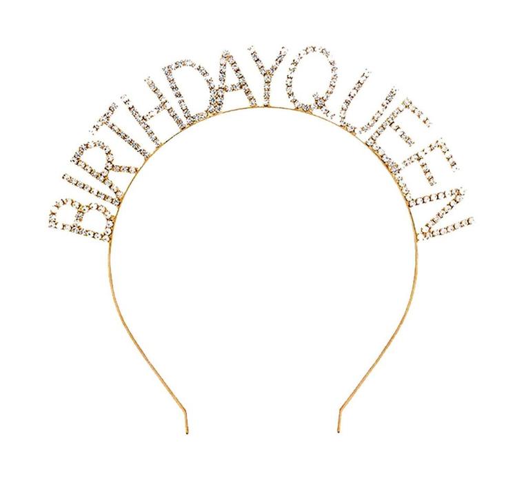Birthday Queen Gold Metal Taç