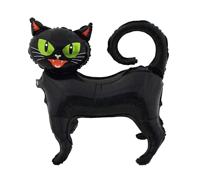 Cadılar Bayramı Partisi Kedi Folyo Balonu